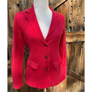 Banana Republic Modern Red Pima Cotton Jacket Vintage Size S